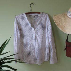 Michael Kors White Long Sleeve Size Medium